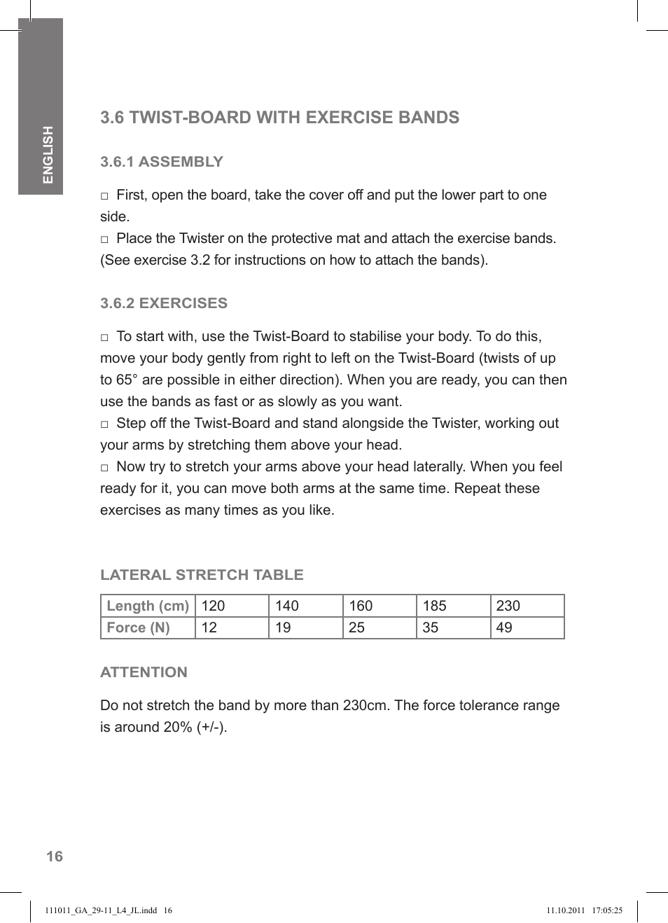 6 twist-board with exercise bands | Crivit SP - 348 User Manual | Page 12 / 76