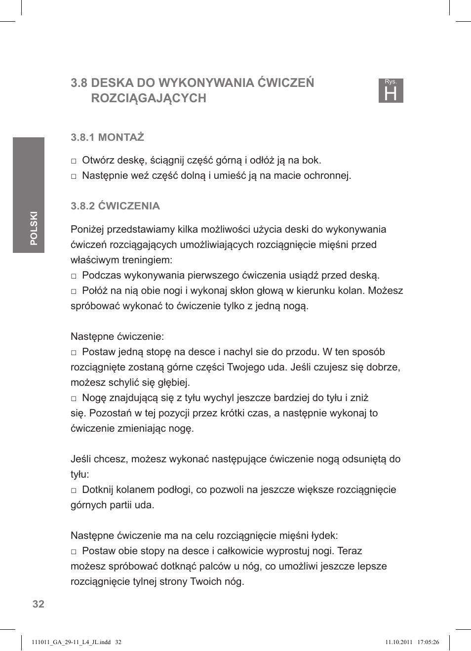 8 deska do wykonywania ćwiczeń rozciągających | Crivit SP - 348 User Manual | Page 28 / 76