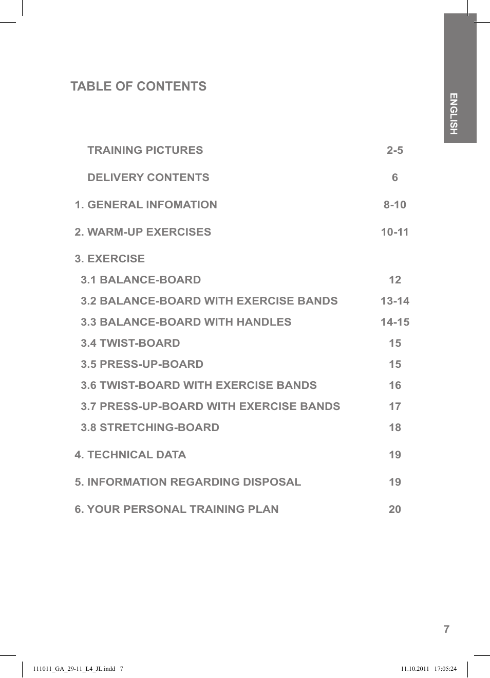 Crivit SP - 348 User Manual | Page 3 / 76