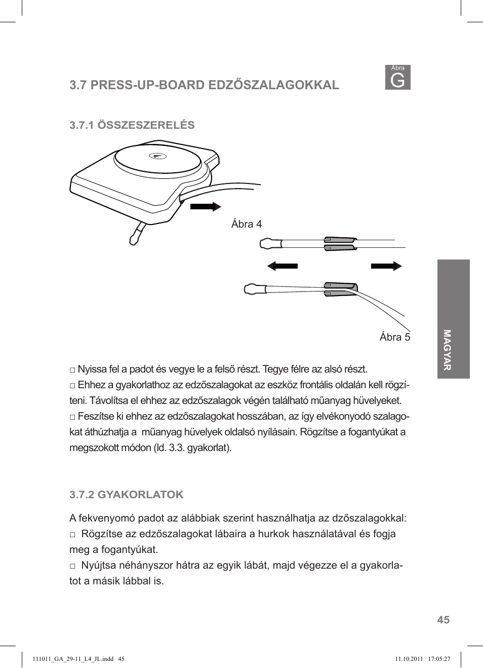 7 press-up-board edzőszalagokkal | Crivit SP - 348 User Manual | Page 41 / 76