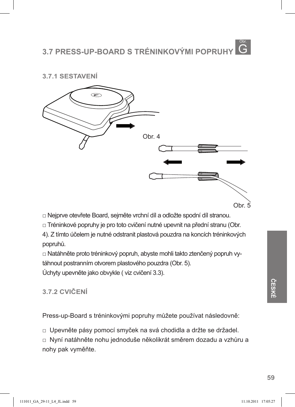 7 press-up-board s tréninkovými popruhy | Crivit SP - 348 User Manual | Page 55 / 76