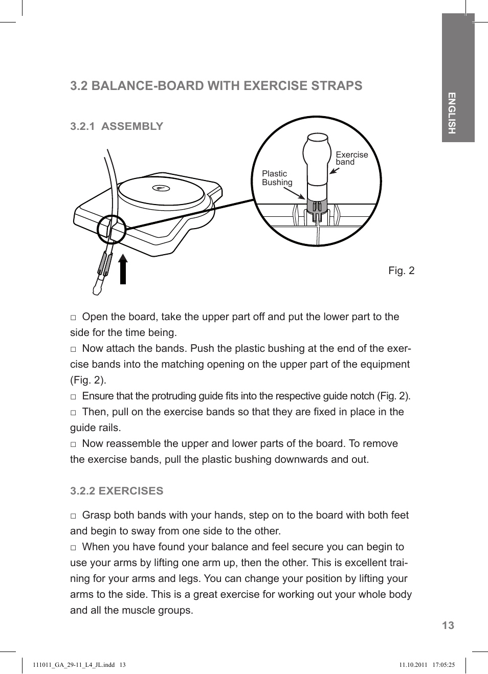 2 balance-board with exercise straps | Crivit SP - 348 User Manual | Page 9 / 76