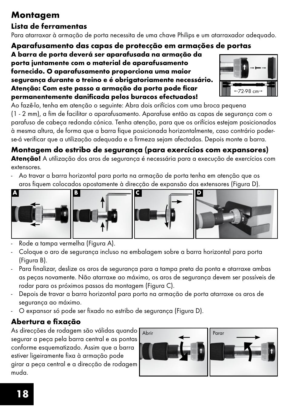 18 montagem | Crivit TB-1443 User Manual | Page 18 / 36