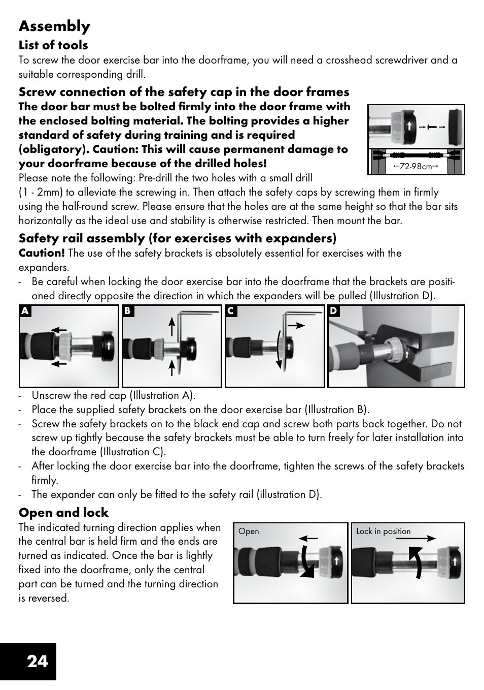 24 assembly | Crivit TB-1443 User Manual | Page 24 / 36