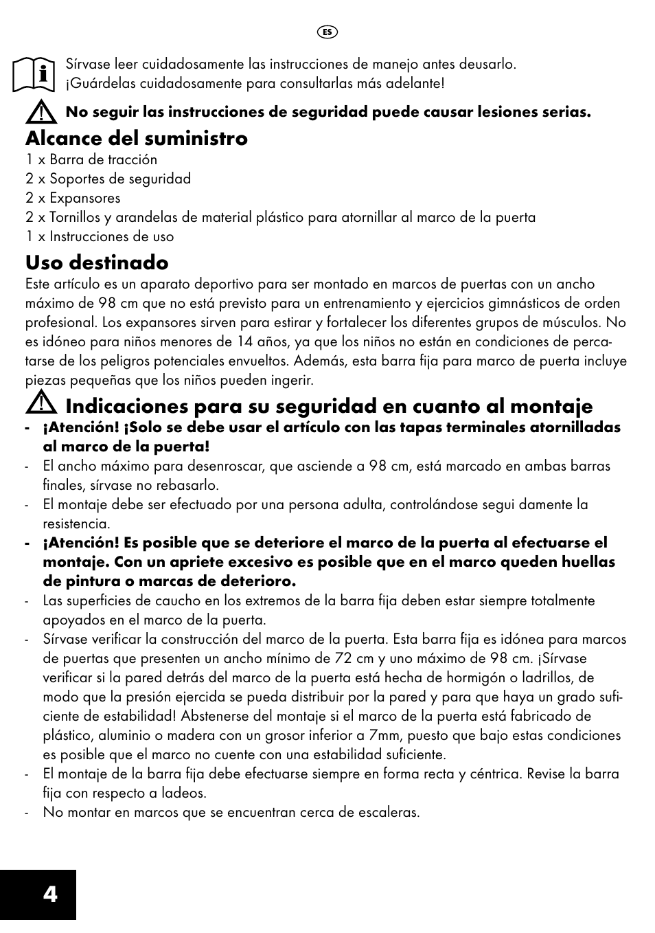 Alcance del suministro, Uso destinado | Crivit TB-1443 User Manual | Page 4 / 36