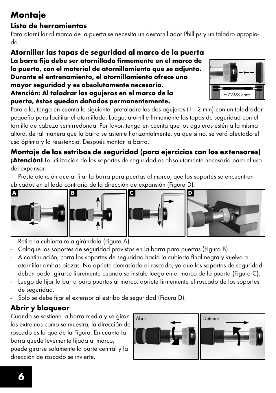 6montaje | Crivit TB-1443 User Manual | Page 6 / 36