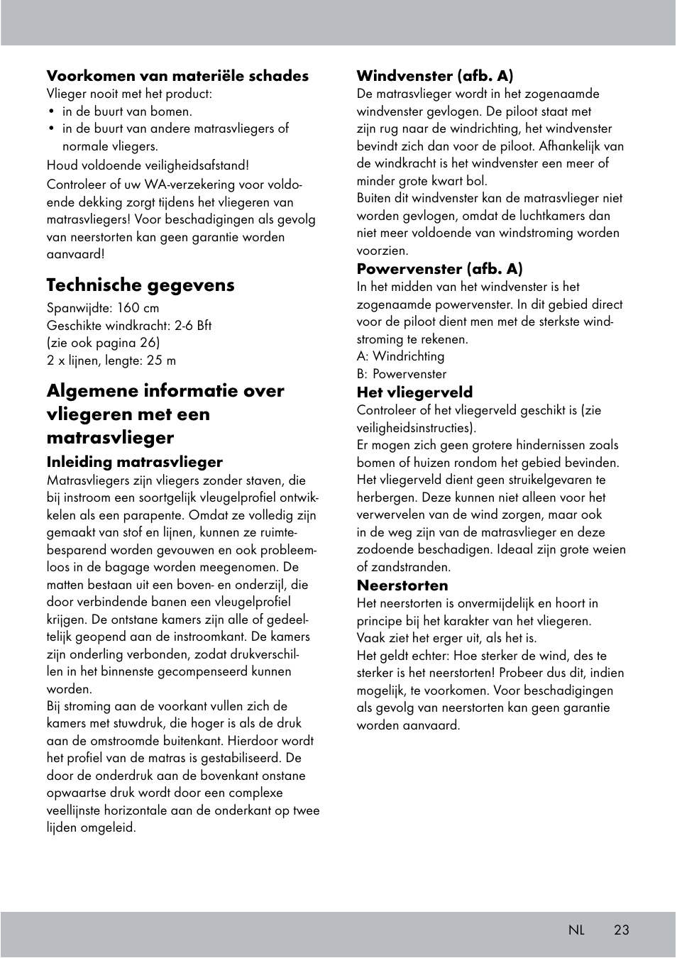 Technische gegevens | Crivit Sports Stunt Kite User Manual | Page 23 / 36