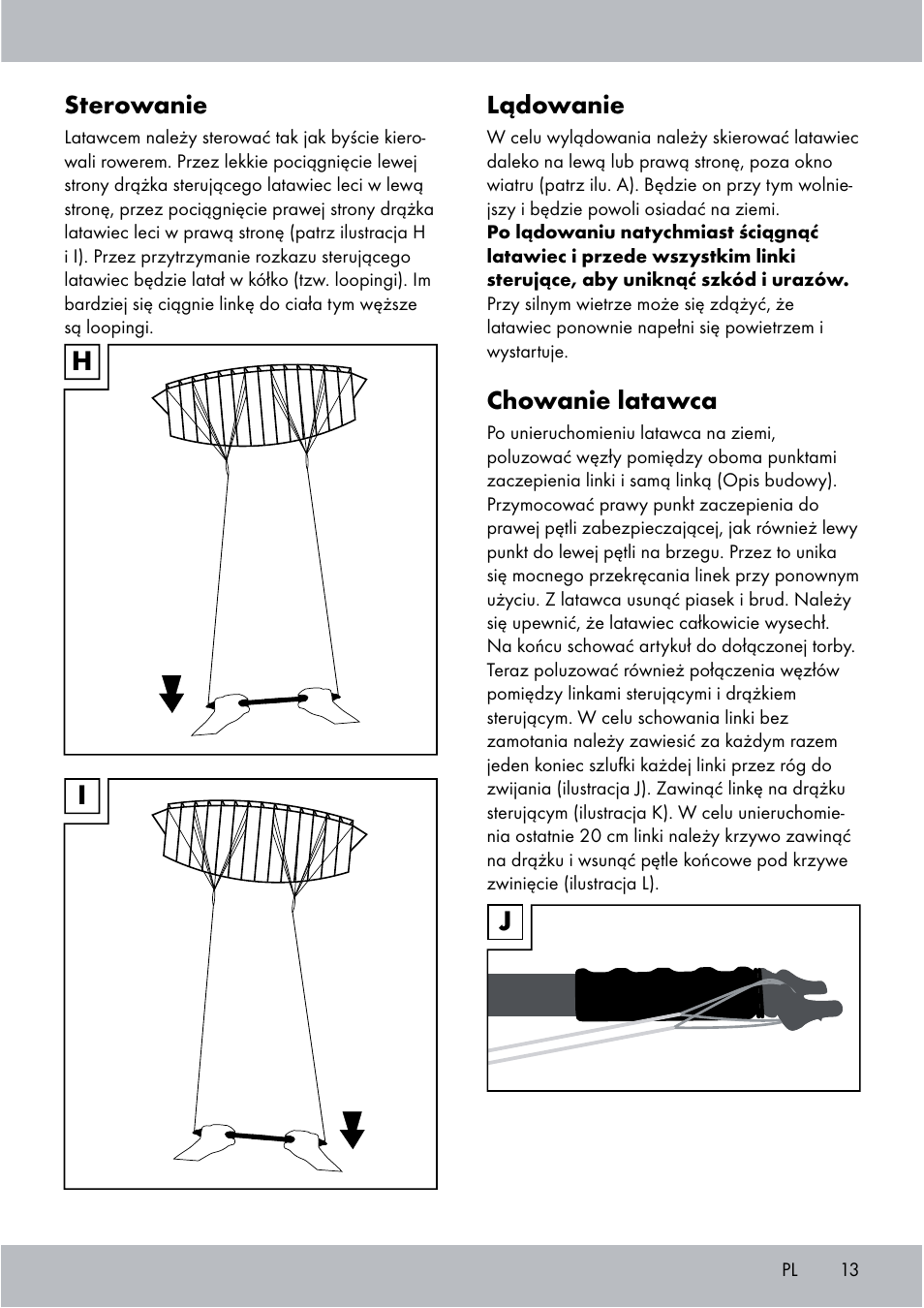 Crivit Sports Stunt Kite User Manual | Page 13 / 48