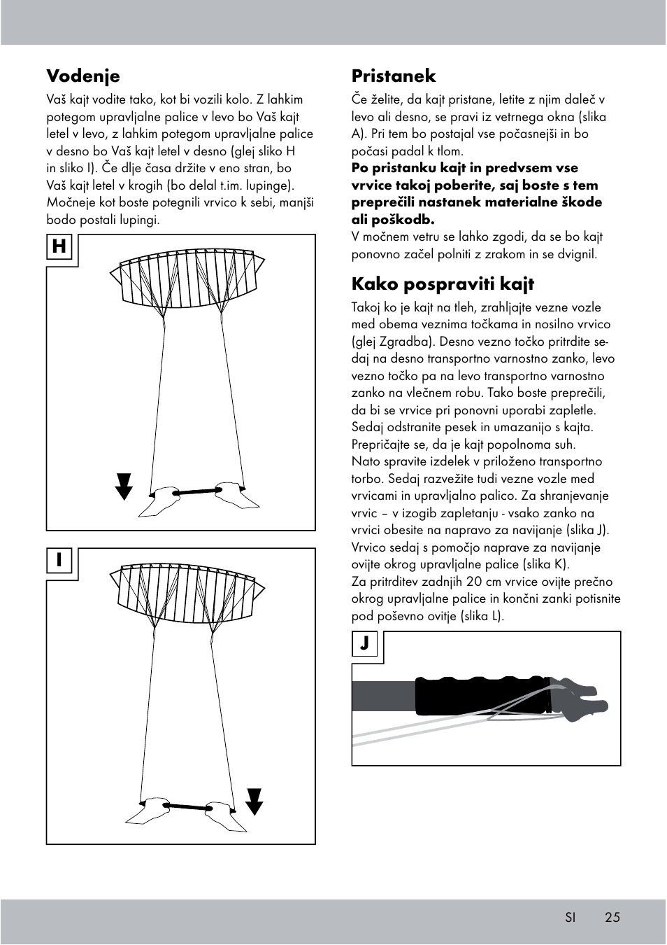 Crivit Sports Stunt Kite User Manual | Page 25 / 48