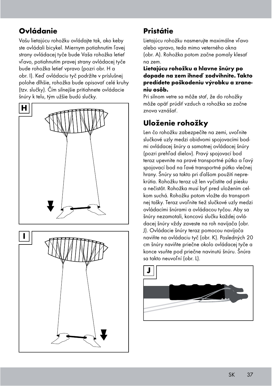 Crivit Sports Stunt Kite User Manual | Page 37 / 48