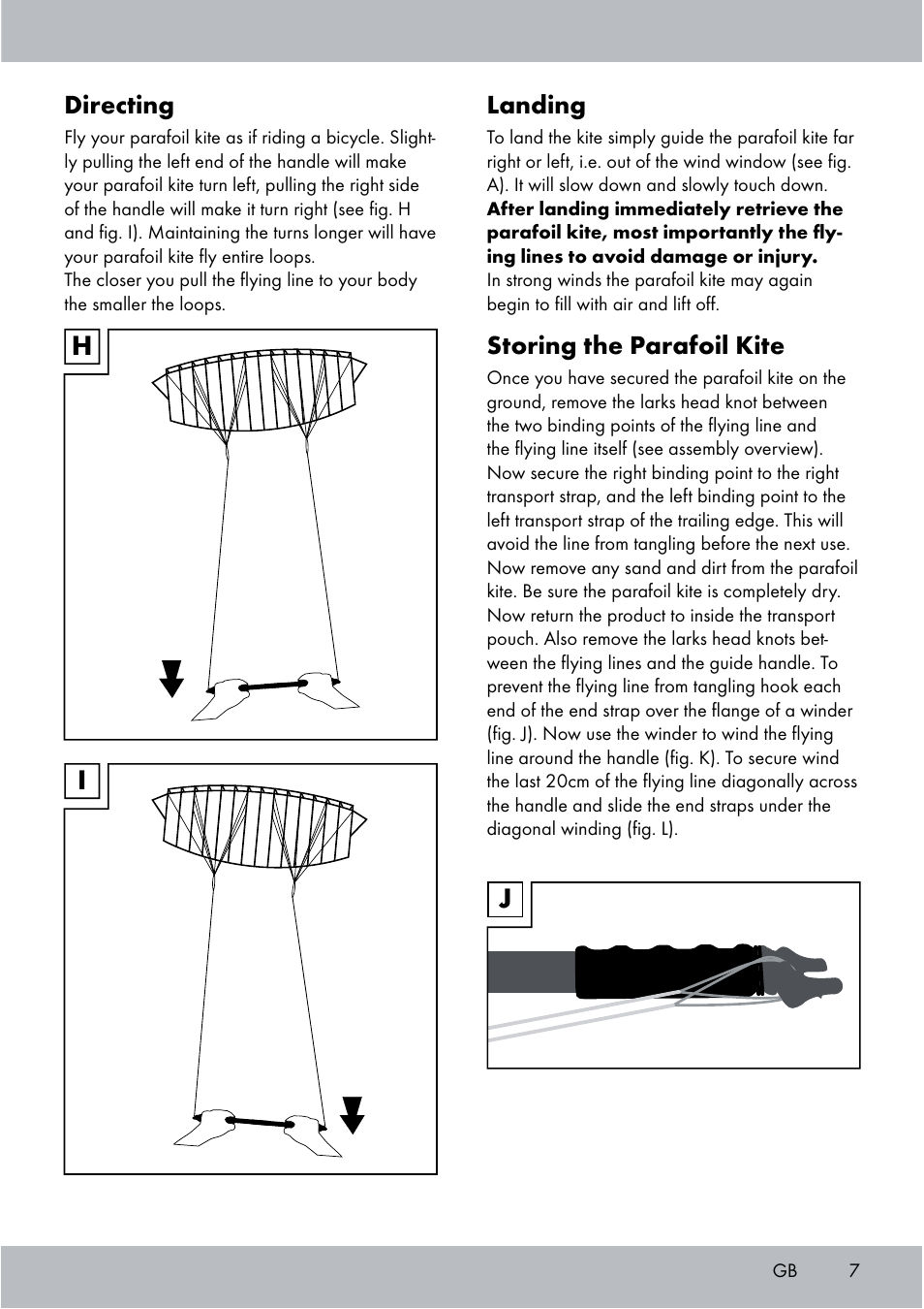 Crivit Sports Stunt Kite User Manual | Page 7 / 48