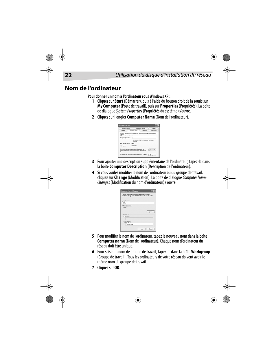 Nom de l’ordinateur | Dynex DX-E101 User Manual | Page 22 / 44