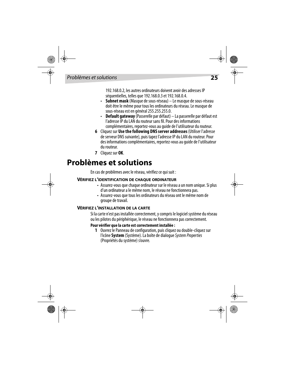 Problèmes et solutions | Dynex DX-E101 User Manual | Page 25 / 44
