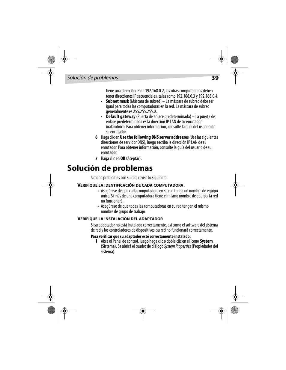 Solución de problemas | Dynex DX-E101 User Manual | Page 39 / 44