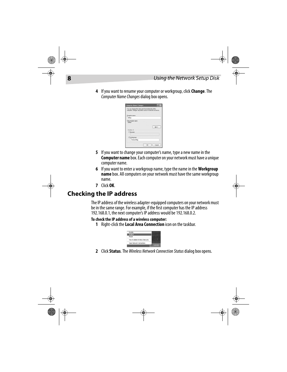 Checking the ip address | Dynex DX-E101 User Manual | Page 8 / 44
