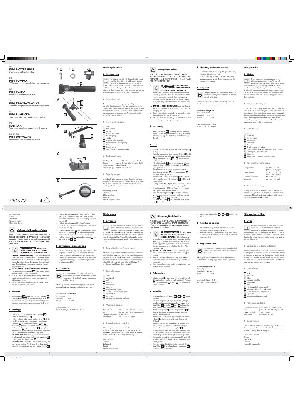 Crivit Z30572 User Manual | 2 pages