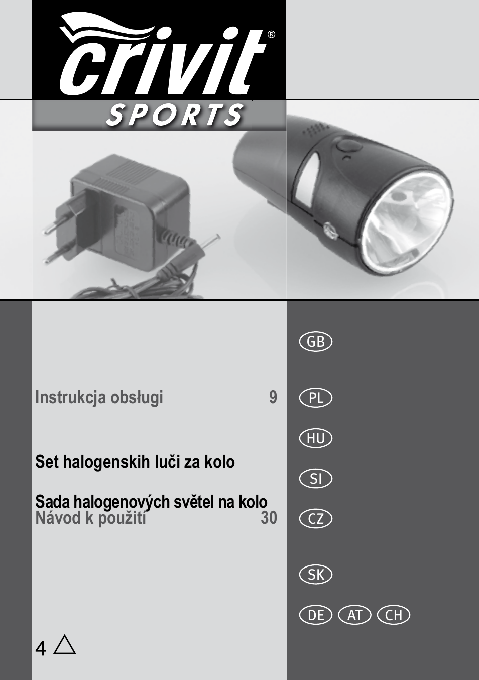 Crivit Halogen Bike Light Set User Manual | 29 pages