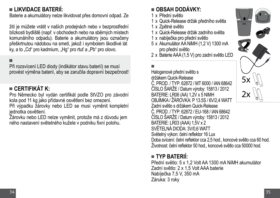 Crivit Halogen Bike Light Set User Manual | Page 18 / 29