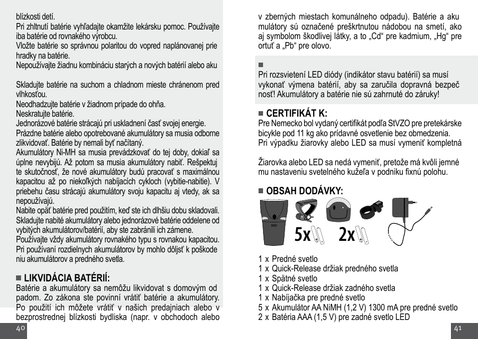 Crivit Halogen Bike Light Set User Manual | Page 21 / 29