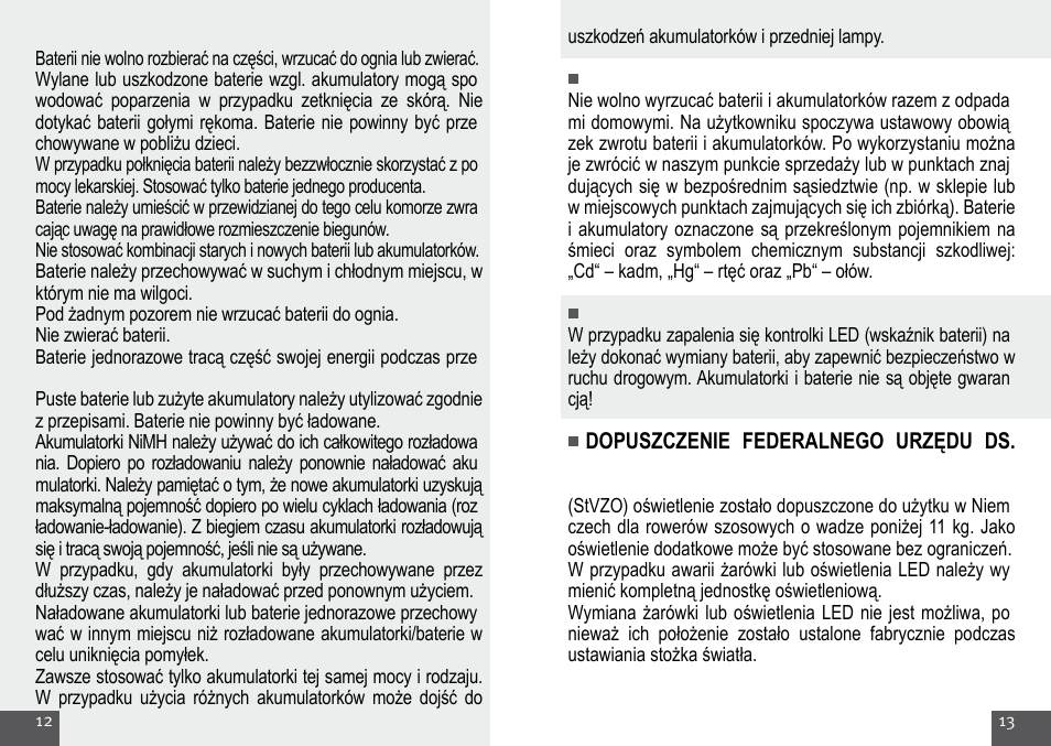 Crivit Halogen Bike Light Set User Manual | Page 7 / 29