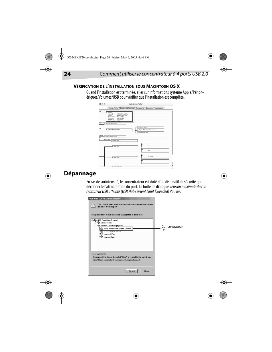 Dépannage | Dynex DX-NBKIT20 User Manual | Page 24 / 64