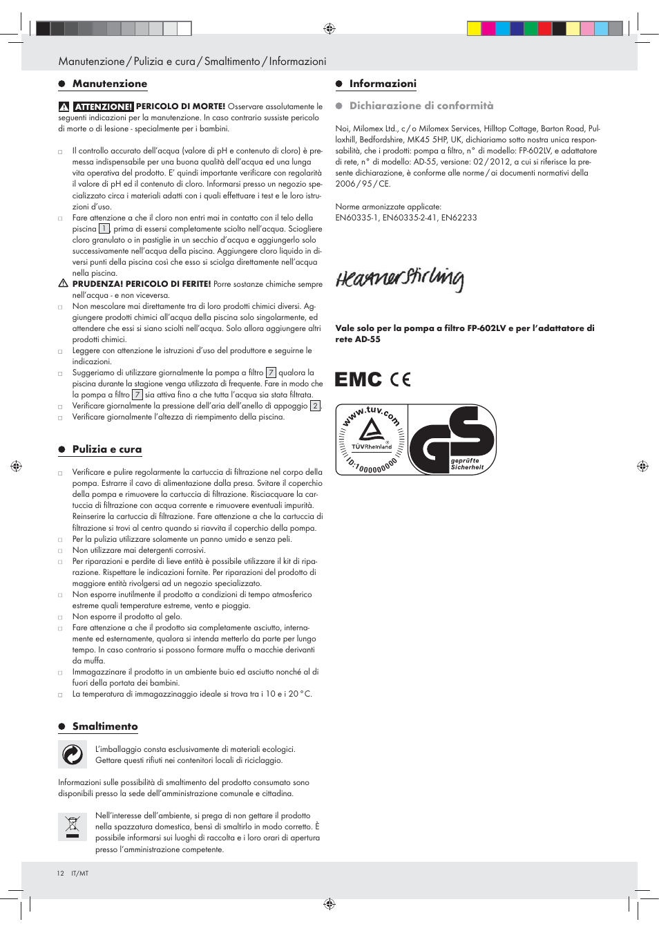 Crivit Z31152 User Manual | Page 12 / 30