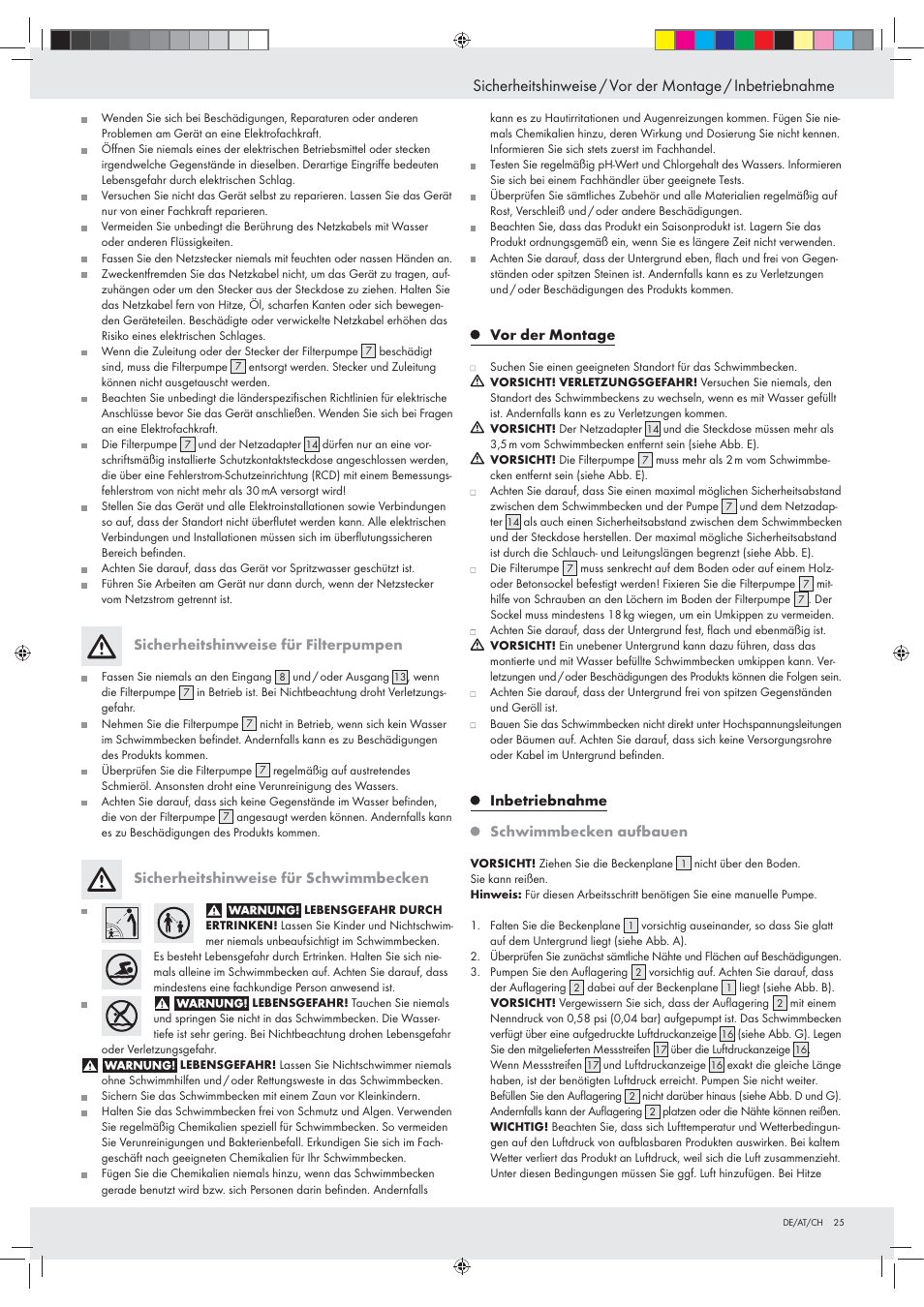 Crivit Z31152 User Manual | Page 25 / 30