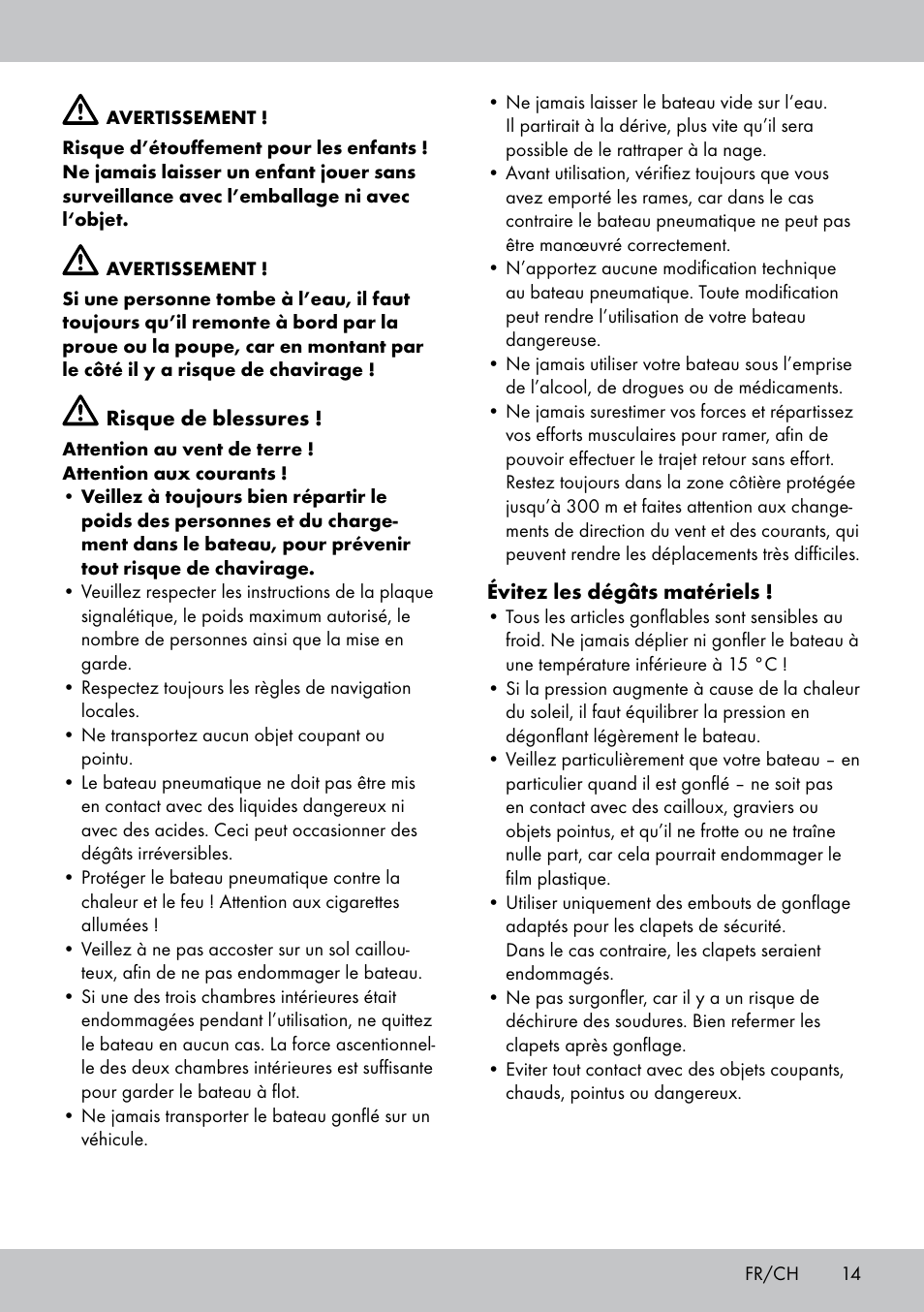Crivit 2-Person Kayak User Manual | Page 13 / 34