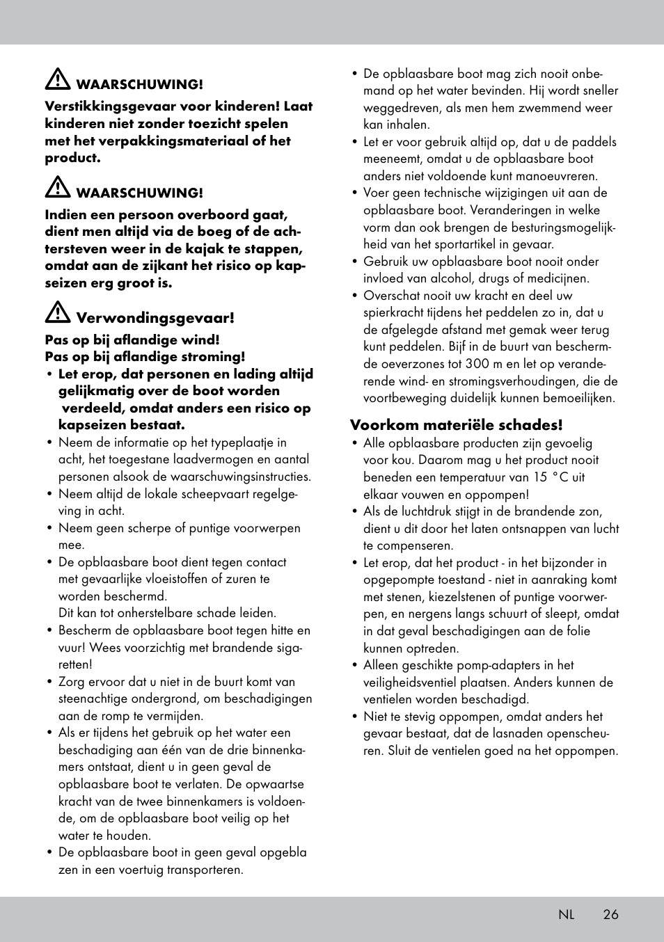 Crivit 2-Person Kayak User Manual | Page 25 / 34