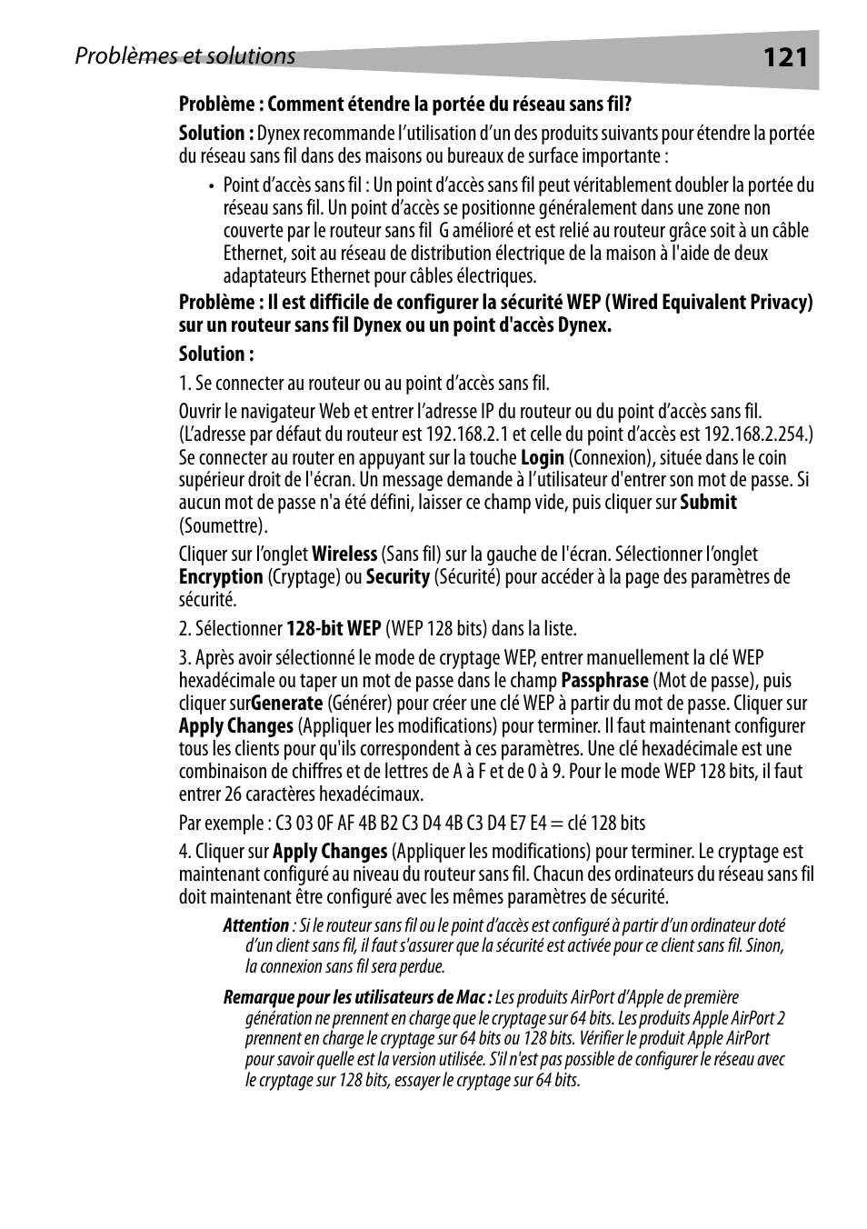 Dynex DX-WEGRTR User Manual | Page 121 / 200