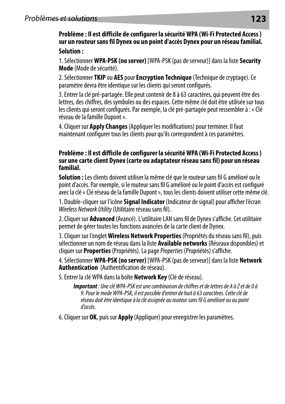 Dynex DX-WEGRTR User Manual | Page 123 / 200