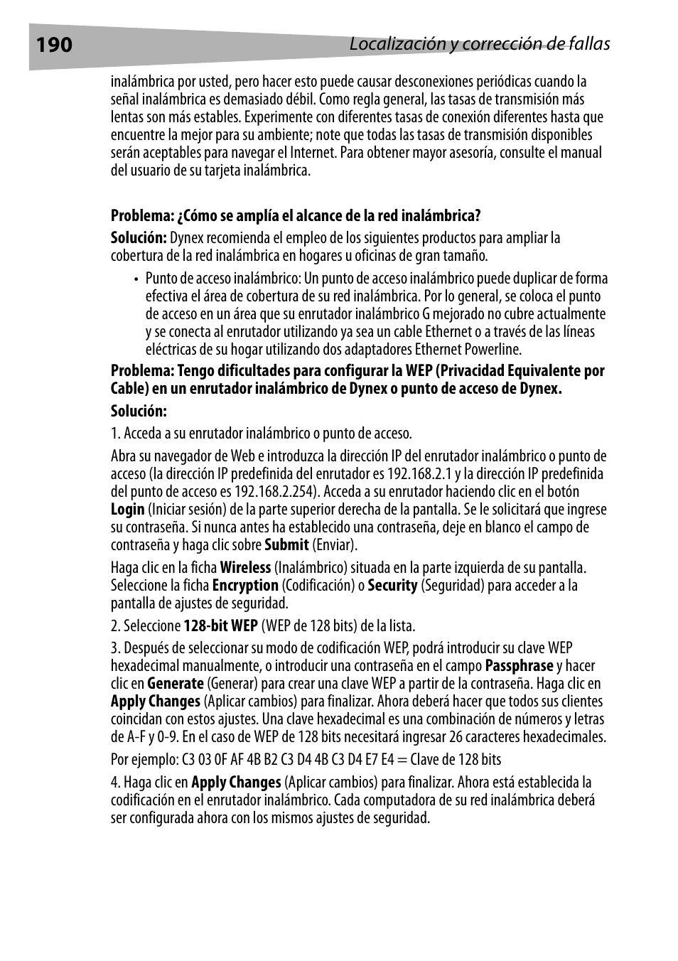 Dynex DX-WEGRTR User Manual | Page 190 / 200
