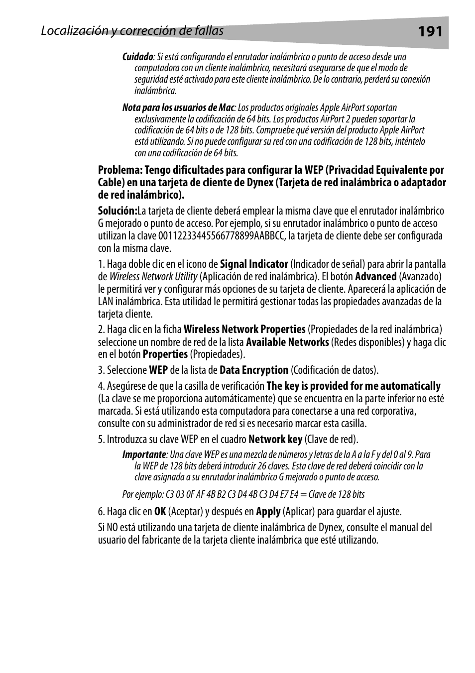 Dynex DX-WEGRTR User Manual | Page 191 / 200