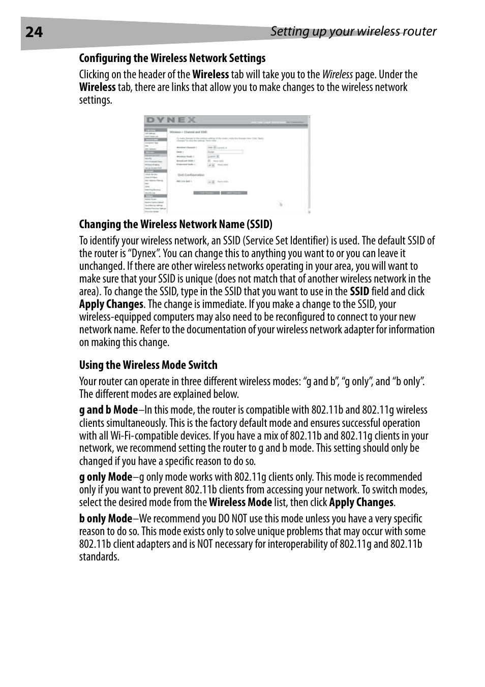 Dynex DX-WEGRTR User Manual | Page 24 / 200