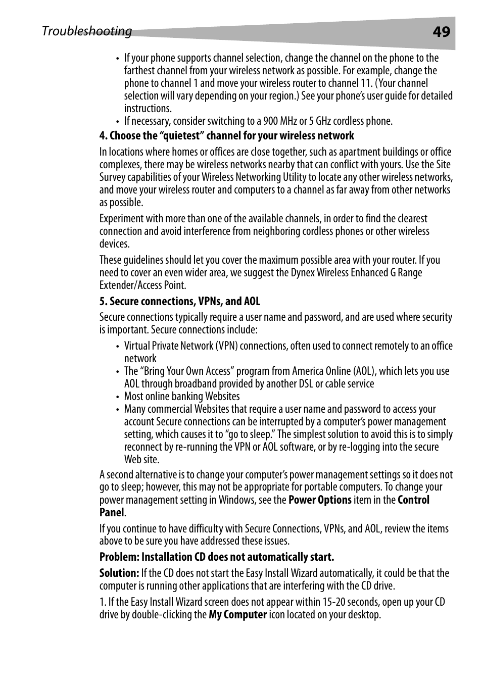 Dynex DX-WEGRTR User Manual | Page 49 / 200