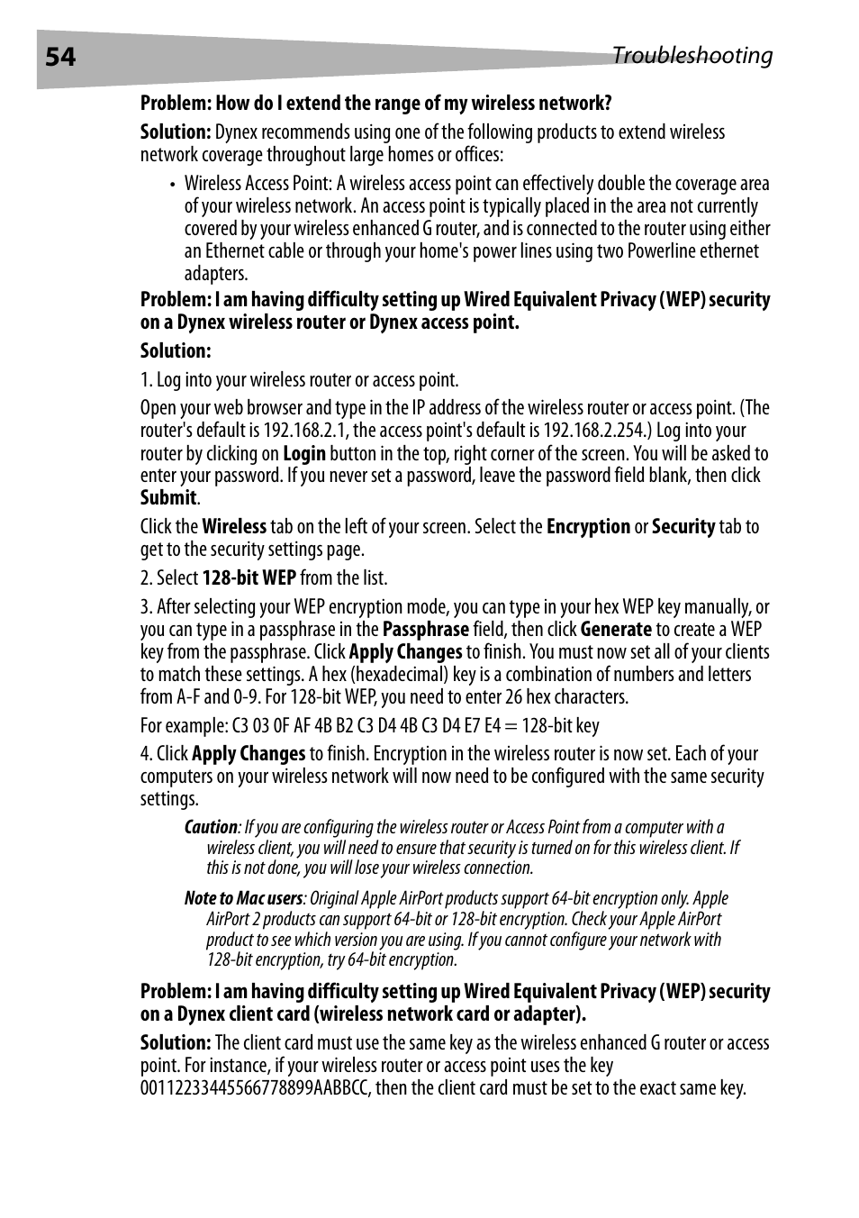 Dynex DX-WEGRTR User Manual | Page 54 / 200