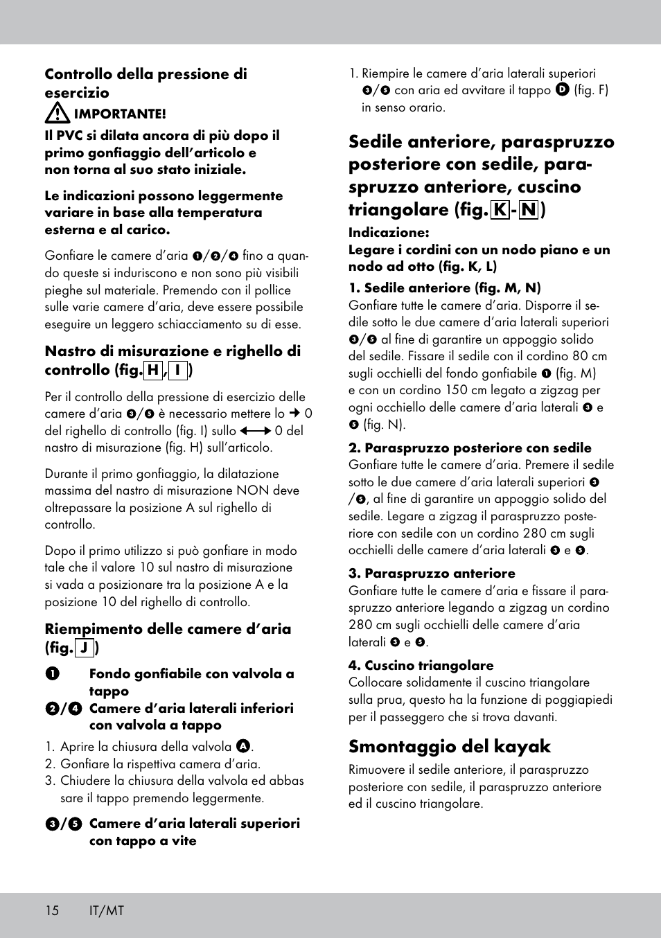 Smontaggio del kayak | Crivit 2-Person Kayak User Manual | Page 14 / 38