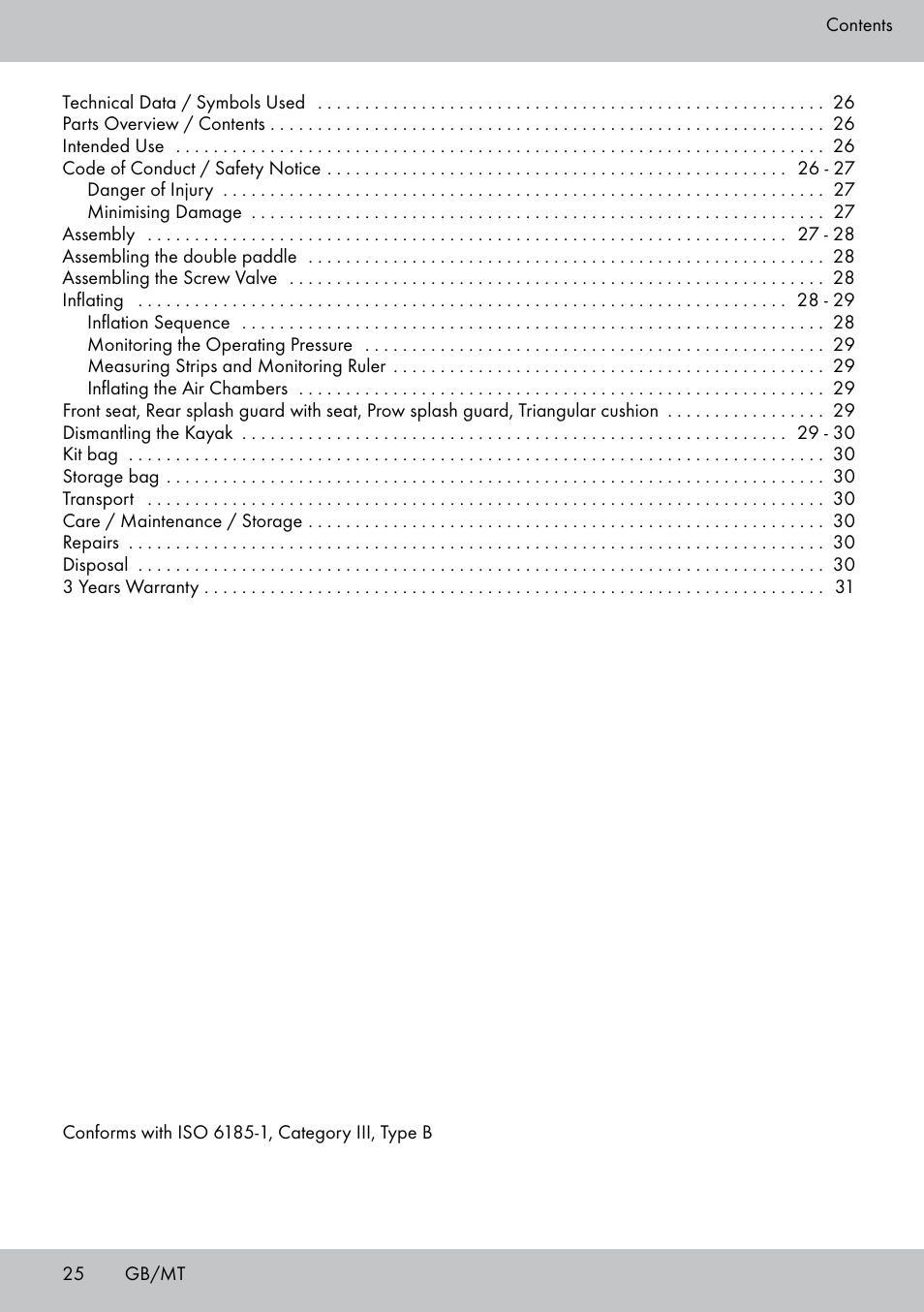 Crivit 2-Person Kayak User Manual | Page 24 / 38
