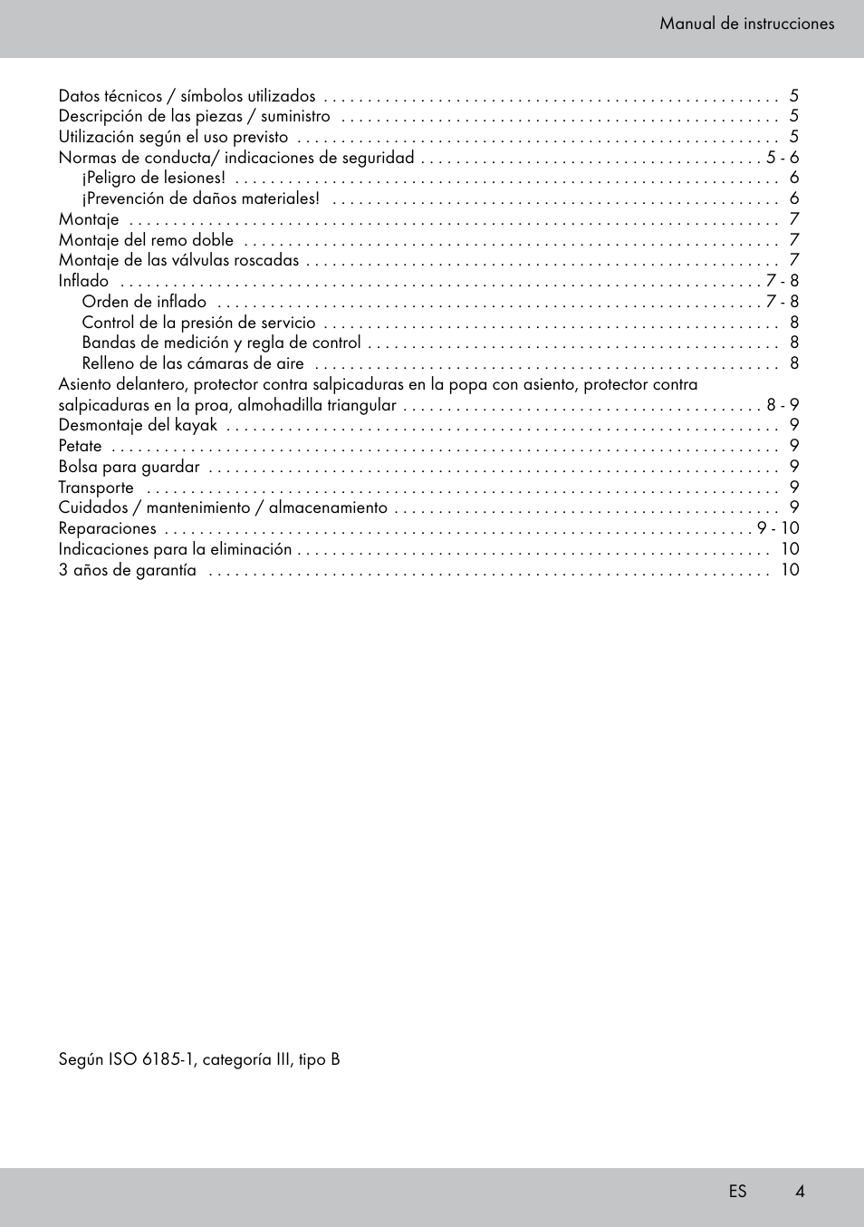 Crivit 2-Person Kayak User Manual | Page 3 / 38