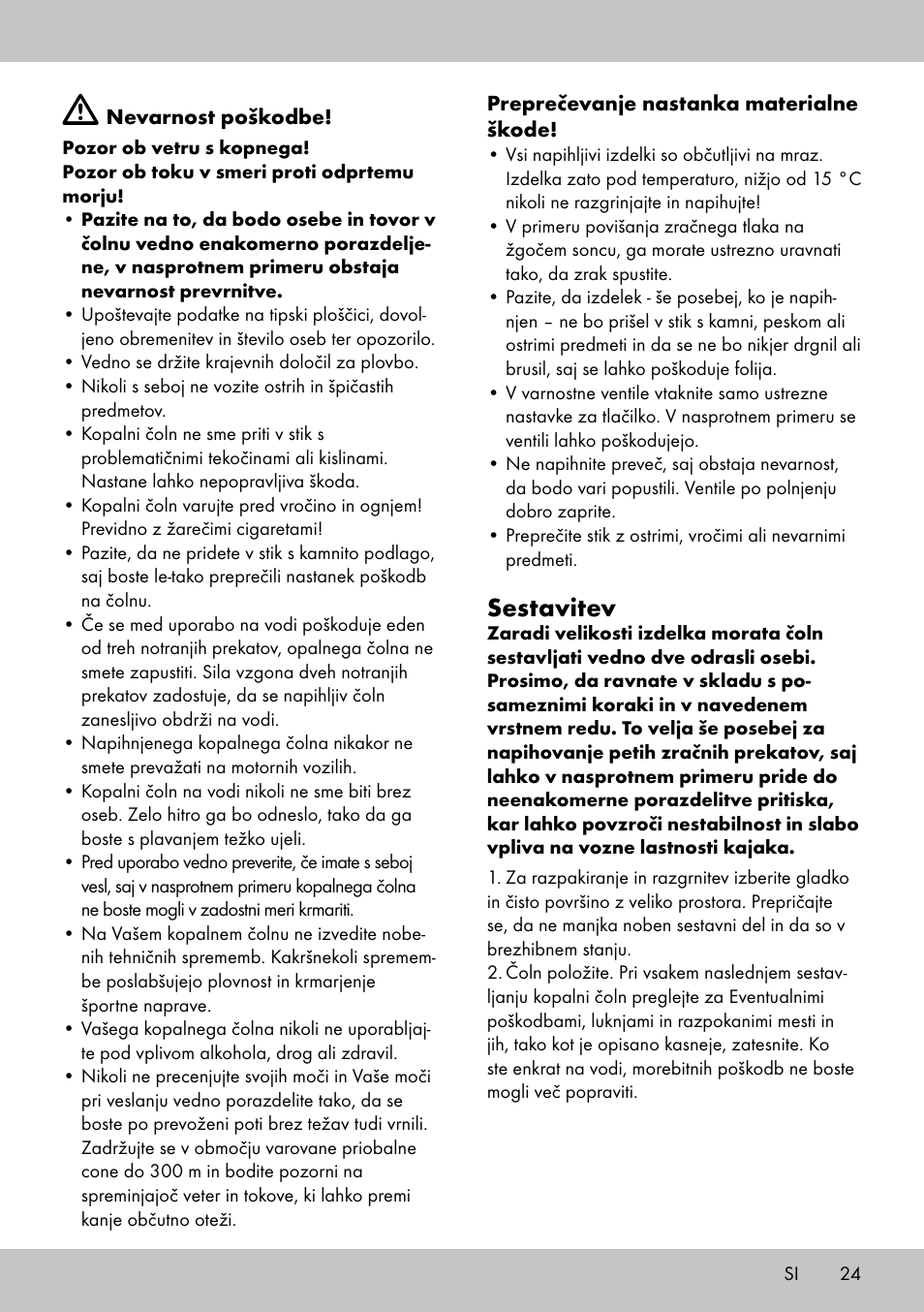 Sestavitev | Crivit 2-Person Kayak User Manual | Page 23 / 46