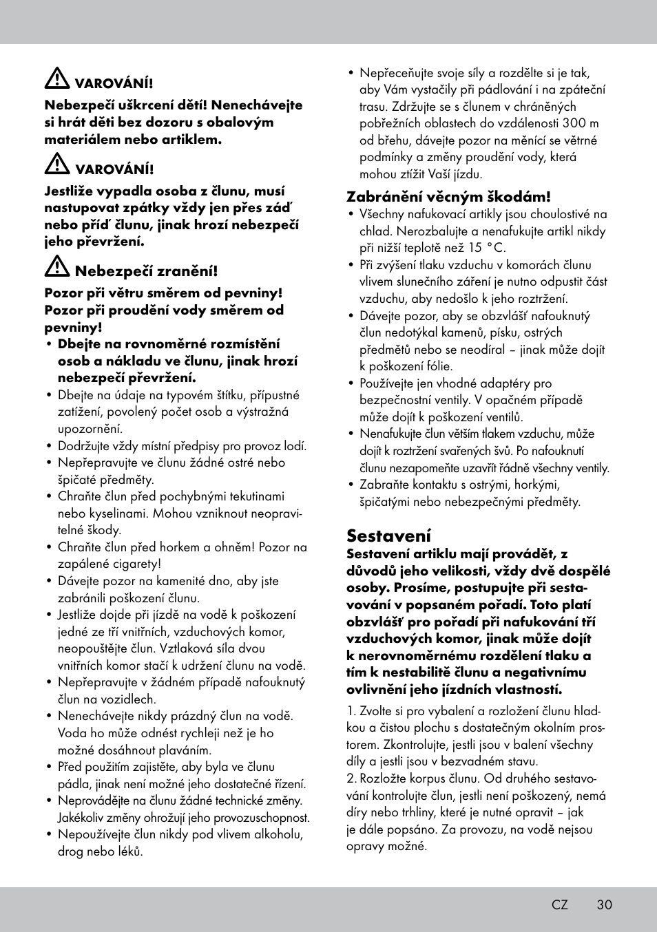 Sestavení | Crivit 2-Person Kayak User Manual | Page 29 / 46