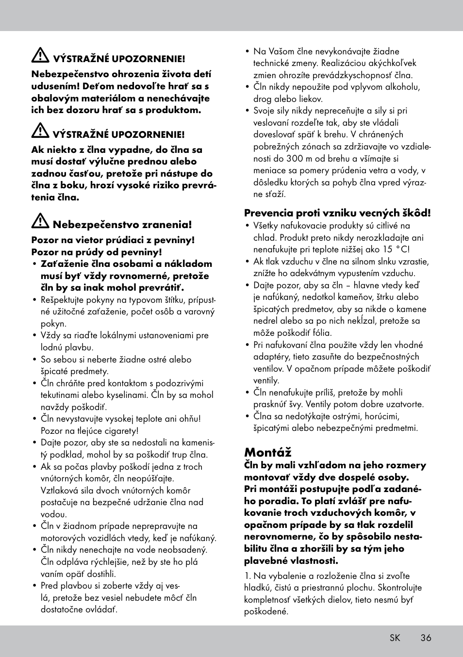 Montáž | Crivit 2-Person Kayak User Manual | Page 35 / 46