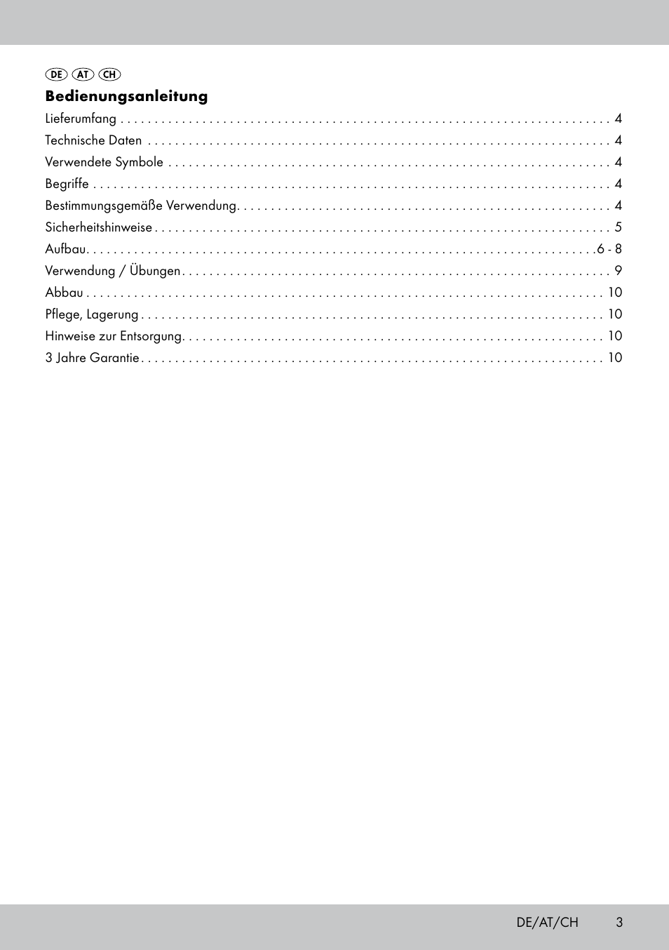 Crivit SL-1530 User Manual | Page 3 / 44