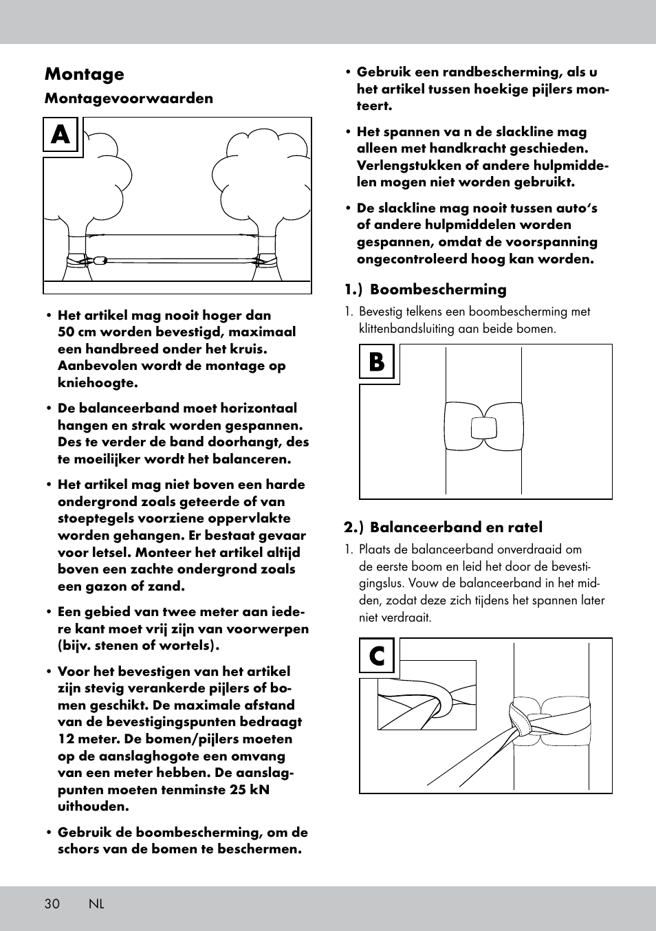 Montage | Crivit SL-1530 User Manual | Page 30 / 44