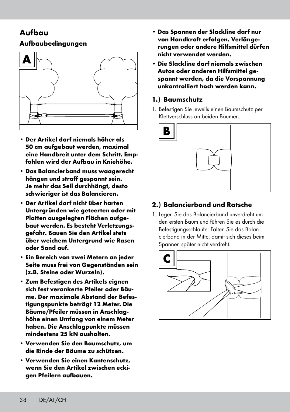 Aufbau | Crivit SL-1530 User Manual | Page 38 / 44