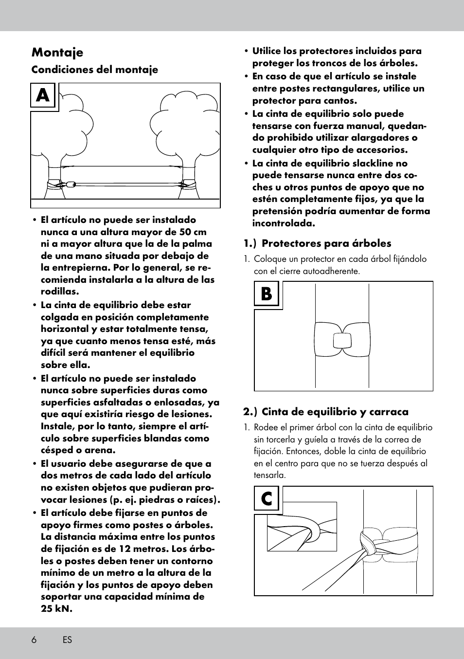 Montaje | Crivit SL-1530 User Manual | Page 6 / 44