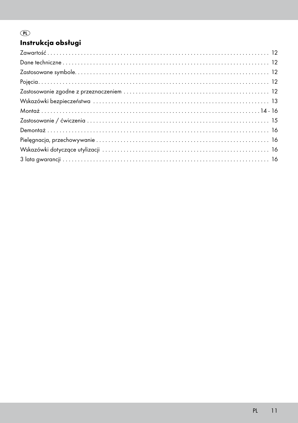 Crivit SL-1530 User Manual | Page 11 / 60