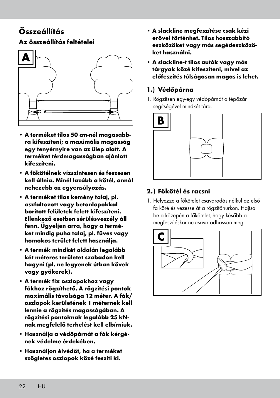 Összeállítás | Crivit SL-1530 User Manual | Page 22 / 60