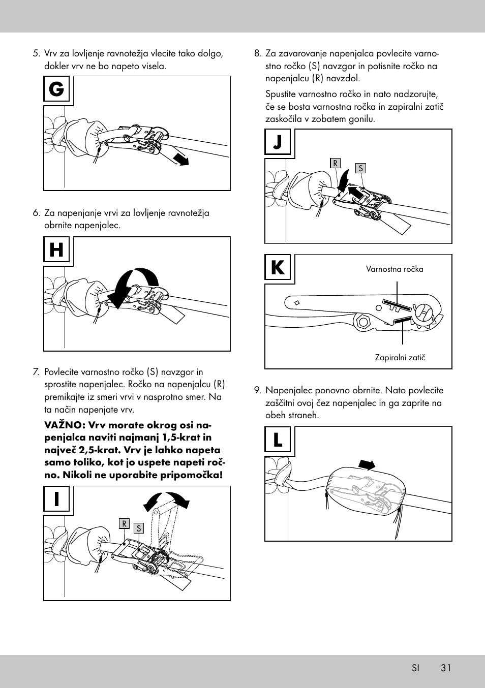 Crivit SL-1530 User Manual | Page 31 / 60