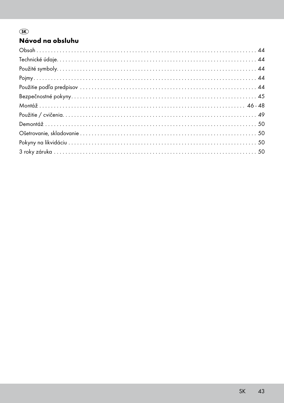 Crivit SL-1530 User Manual | Page 43 / 60